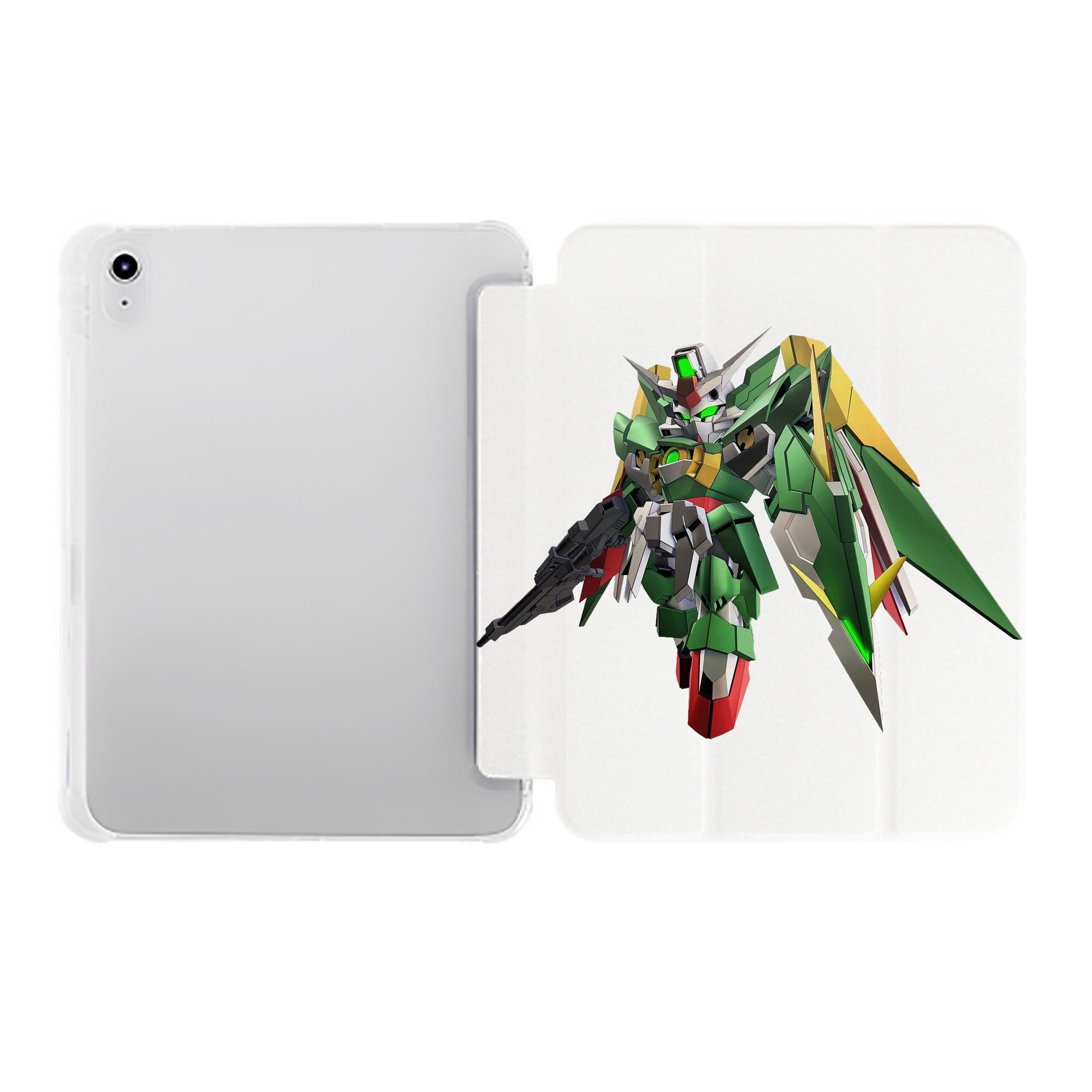 （画像用） 機動戦士ガンダム Mobile Suit Gundam IPad ケース ペン収納付き 三つ折りスタンド PUレザー×シリコン 対応機種9.5/10.5/10.9インチ